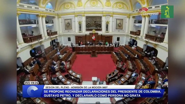 El Congreso de Perú declara persona non grata a Gustavo Petro