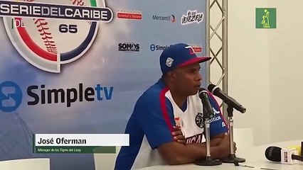 José Oferman da declaraciones después de la derrota de República Dominicana ante el equipo de México
