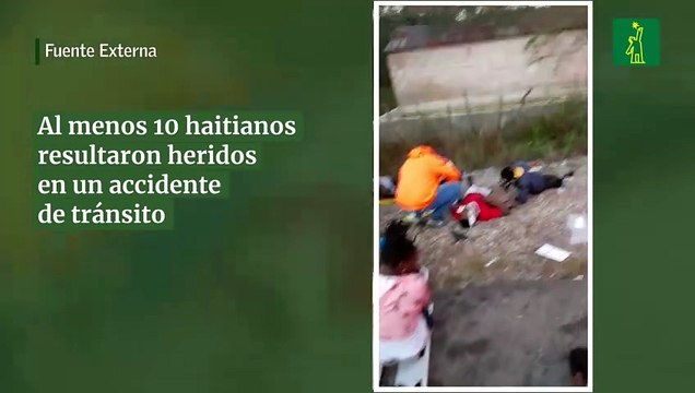 Al menos 10 haitianos resultaron heridos en un accidente de tránsito