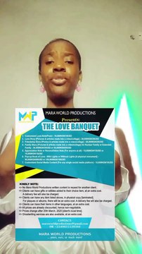 With love from MARA WORLD PRODUCTIONS, #The#Love#Banquet is here✍️🎈🎁♥️✍️#1st#of#its#kind #Influencer