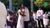 Más de 260 parejas se casan en una boda masiva en Nicaragua