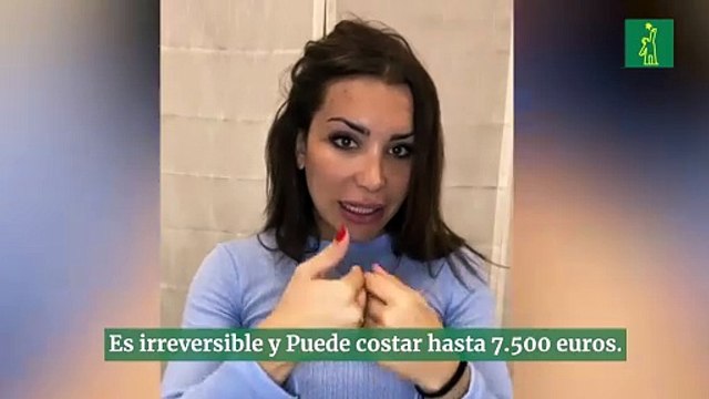 Influencer española se somete a cambio de color de ojos mediante una cirugía