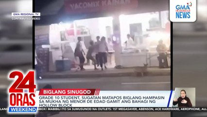Grade 10 student, sugatan matapos biglang hampasin sa mukha ng menor de edad gamit ang bahagi ng hollow block | 24 Oras Weekend