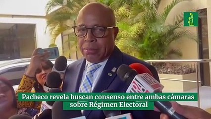Pacheco revela buscan consenso entre ambas cámaras sobre Régimen Electoral