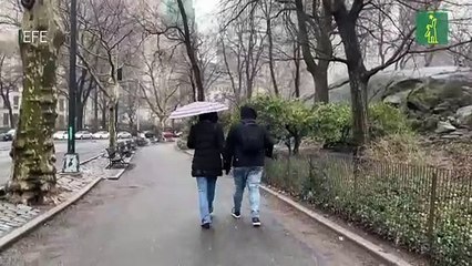 Primera borrasca de la temporada cae en Nueva York