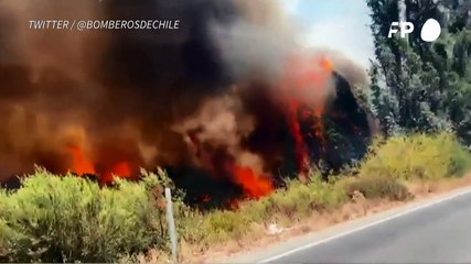 Emergencia en Chile por más de 200 incendios en la zona centro sur