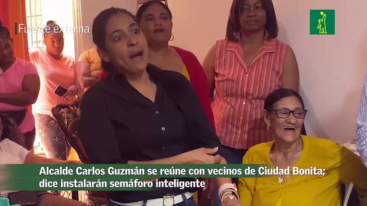 Alcalde Carlos Guzmán se reúne con vecinos de Ciudad Bonita; dice instalarán semáforo inteligente