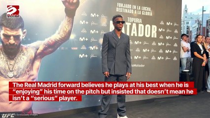 Vinicius Junior always plays 'with a smile'