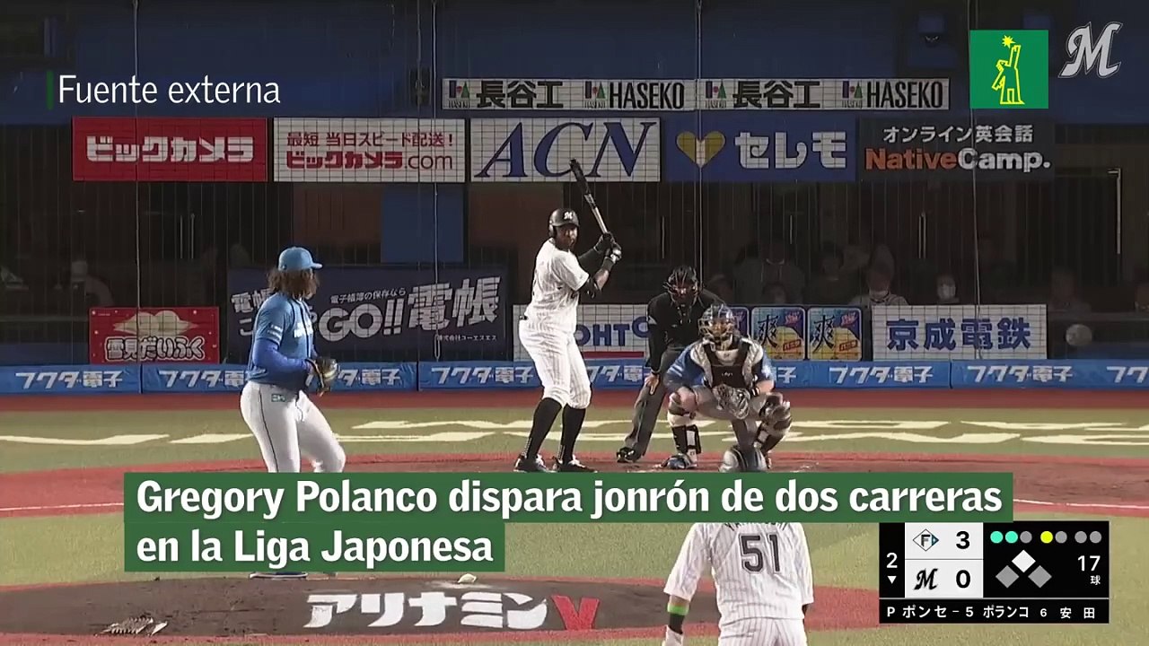 Gregory Polanco dispara jonrón de dos carreras en la Liga Japonesa