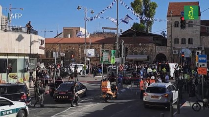 Cinco heridos por coche en el centro de Jerusalén