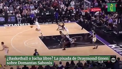 ¿Basketball o lucha libre? La pisada de Draymond Green sobre Domantas Sabonis