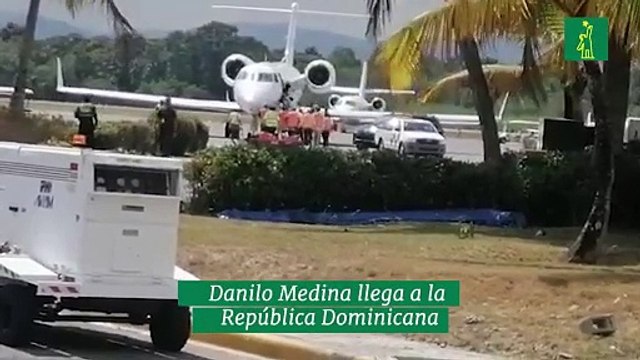 Danilo Medina llega a la República Dominicana