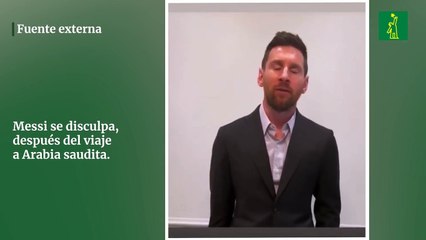 Messi se disculpa,  después del viaje  a Arabia saudita.