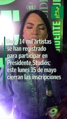 14 mil artistas se han registrado para participar en Presidente Studios; lunes 15 de mayo cierran las inscripciones