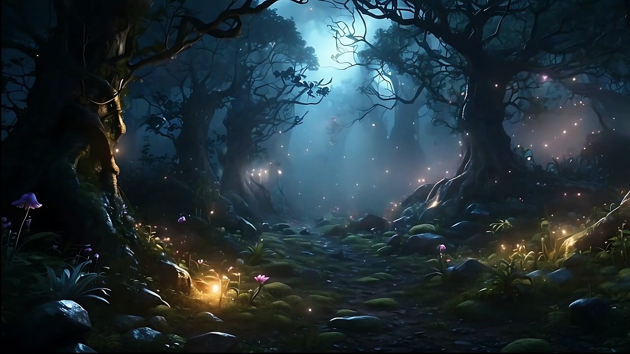 Sleep Oasis 🌙 Magical Forest Ambience, Relaxing Music & Nature Sounds for Deep Sleep 🎵🌳