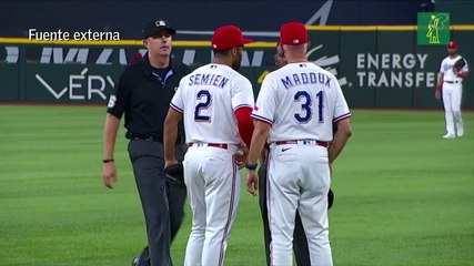 El árbitro dominicano Ramón Ferrer expulsa a tres miembros de los Rangers