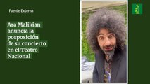 Ara Malikian anuncia la posposición de su concierto en el Teatro Nacional