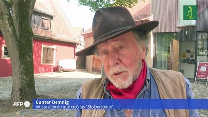 Más de 100,000 "adoquines de la memoria" recuerdan a víctimas del Holocausto en Europa
