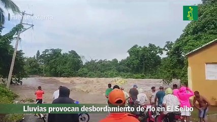 Lluvias provocan desbordamiento de río en El Seibo