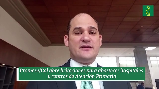 Promese/Cal abre licitaciones para abastecer hospitales y centros de Atención Primaria