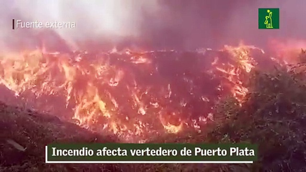 Incendio afecta vertedero de Puerto Plata