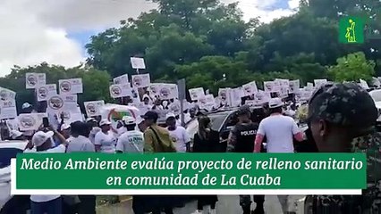 Medio Ambiente evalúa proyecto de relleno sanitario en comunidad de La Cuaba