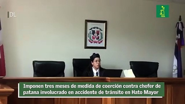Imponen tres meses de medida de coerción contra chofer de patana involucrado en accidente de tránsito en Hato Mayor