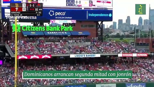 Dominicanos arrancan segunda mitad con jonrón