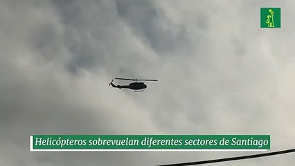Helicópteros sobrevuelan diferentes sectores de Santiago