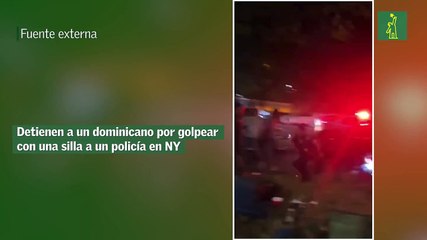 Detienen a un dominicano por golpear con una silla a un policía en NY