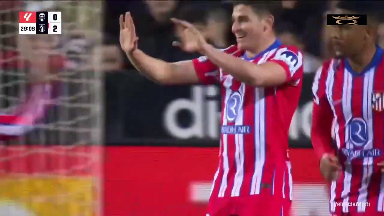 الدوري الاسباني ملخص فالنسيا ضد اتليتيكو مدريد