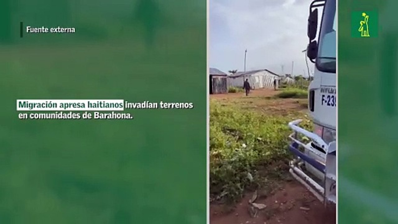 Migración apresa haitianos que invadían terrenos en comunidades de Barahona