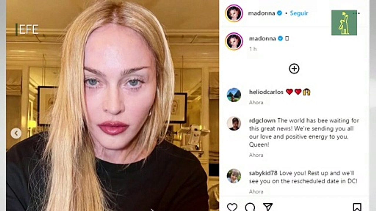 Madonna se pronuncia sobre su emergencia médica y agradece el cariño de sus fans