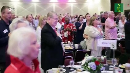 Trump se retrata como una víctima en su primer mitín tras ser imputado