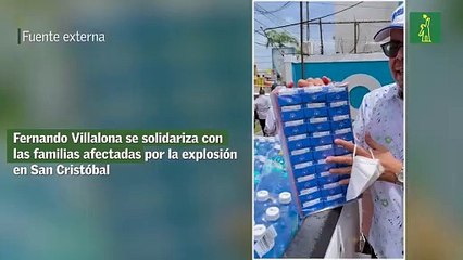 Fernando Villalona se solidariza con las familias afectadas por la explosión en San Cristóbal