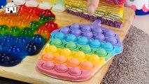 ASMR MUKBANG_  RAINBOW DESSERT ICE CREAM MA