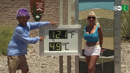 Turistas acuden en masa al Valle de la Muerte para presenciar récord de calor