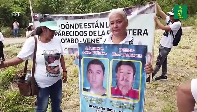 Decenas de familiares de colombianos desaparecidos en la frontera con Venezuela exigen respuestas