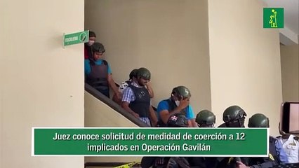Juez conoce solicitud de medidad de coerción a 12 implicados en Operación Gavilán