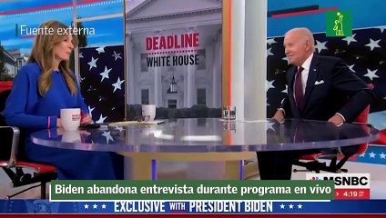 Biden abandona entrevista durante programa en vivo