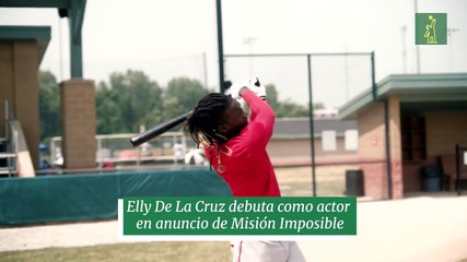 Elly De La Cruz debuta como actor en anuncio de Misión Imposible