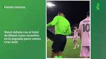 Messi debuta con el Inter Miami como recambio en la segunda parte contra Cruz Azul