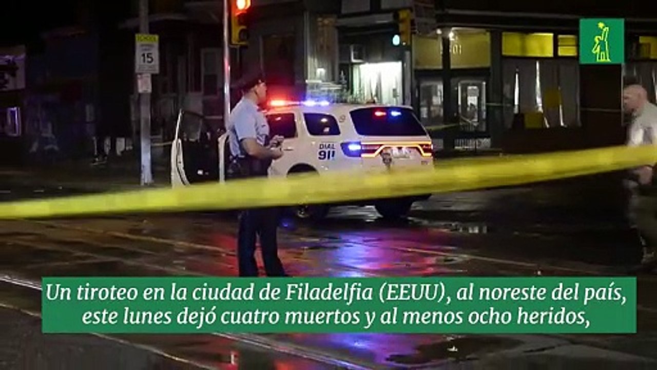 Tiroteo en Filadelfia (EE.UU.) deja cuatro muertos y al menos ocho heridos