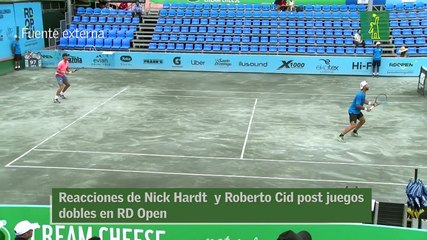 Reacciones de Nick Hardt  y Roberto Cid post juegos dobles en RD Open