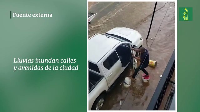 Lluvias inundan calles y avenidas de la ciudad