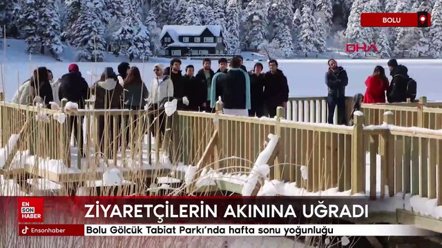 Bolu Gölcük Tabiat Parkı'nda hafta sonu yoğunluğu