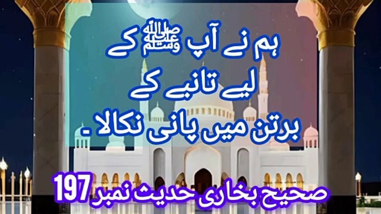 Sahih Bukhari Hadees No 197