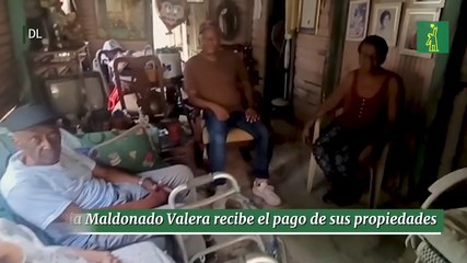 Familia Maldonado Valera recibe el pago de sus propiedades