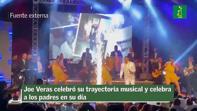 Joe Veras celebró su trayectoria musical y celebra a los padres en su día