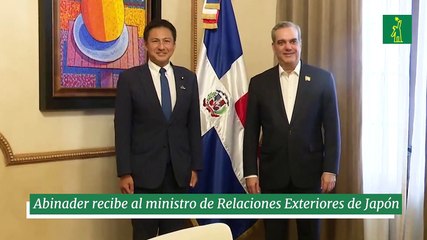 Abinader recibe al ministro de Relaciones Exteriores de Japón